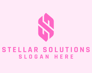 Pink Beauty Letter S  logo design