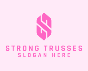 Pink Beauty Letter S  logo design