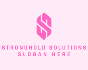 Pink Beauty Letter S  logo design