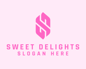 Pink Beauty Letter S  logo design