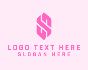 Beauty Shop - Pink Beauty Letter S logo design