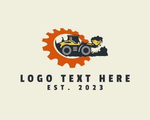 Wheel Loader - Wheel Loader Machine logo design