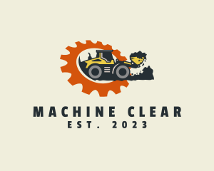 Wheel Loader Machine logo design