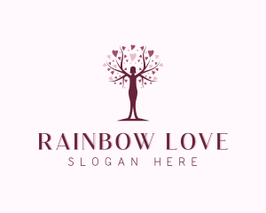 Lovely Tree Woman  logo design