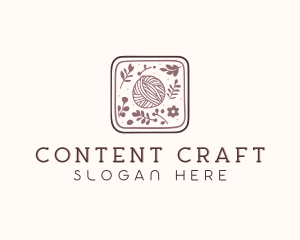 Sewing Yarn Craft logo design