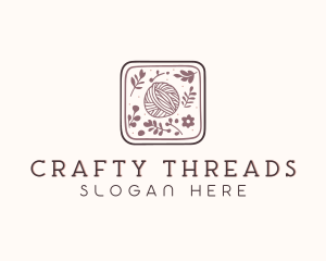 Sewing Yarn Craft logo design