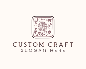 Sewing Yarn Craft logo design