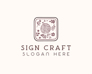 Sewing Yarn Craft logo design