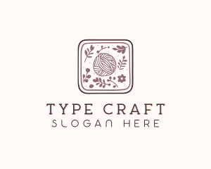 Sewing Yarn Craft logo design