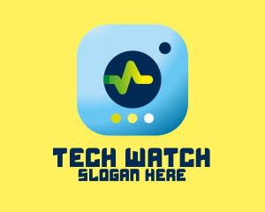 Monitor - Health Monitor App logo design