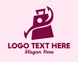 Bag - Purple Hand Bag logo design