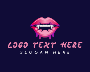 Porn - Sexy Lips Vampire logo design