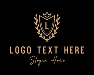 Royal Wreath Crest Letter Logo