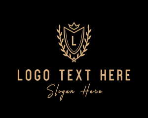 Elegant - Royal Wreath Crest logo design