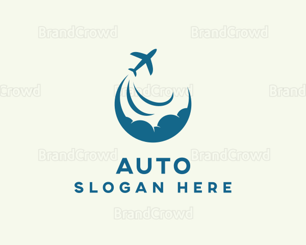 Cloud Plane Travel Agency Logo