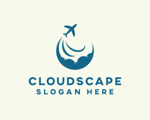 Cloud Plane Travel Agency logo design