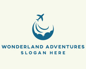 Cloud Plane Travel Agency logo design