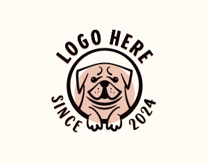 Pug Puppy Dog Logo