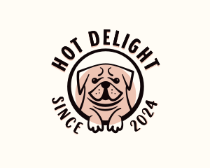 Pug Puppy Dog logo design