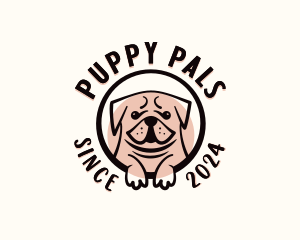 Pug Puppy Dog logo design