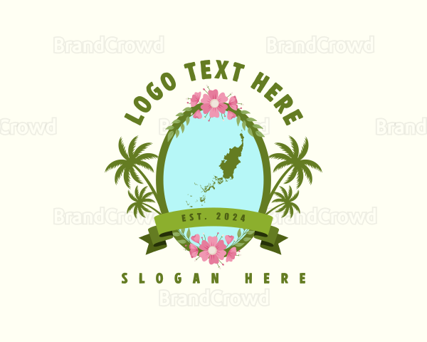 Palau Tourism Map Logo