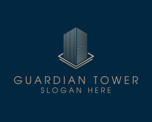 Real Estate Skyscraper logo design