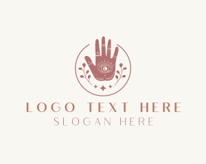 Meditation - Mystic Eye Hand Meditation logo design