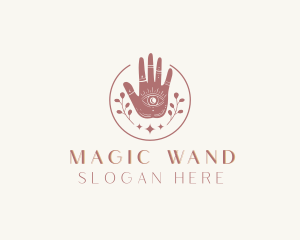 Mystic Eye Hand Meditation logo design