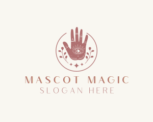 Mystic Eye Hand Meditation logo design