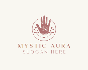 Mystic Eye Hand Meditation logo design