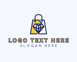 Department Store - Diamond Shopping Bag logo design