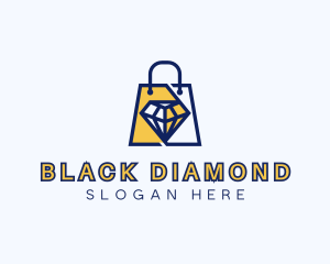 Diamond Shopping Bag logo design