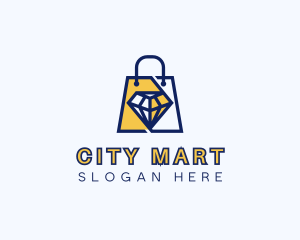 Department Store - Diamond Shopping Bag logo design