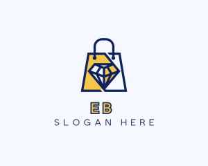 Market - Diamond Shopping Bag logo design