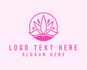 Floristry - Lotus Wellness Spa logo design