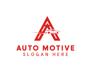 Auto Vehicle Letter A  logo design