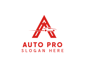 Auto Vehicle Letter A  logo design