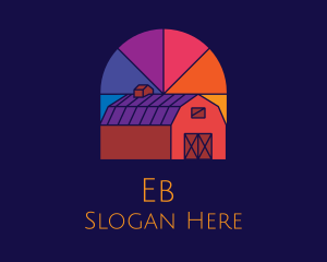 Colorful Farm Barn Logo