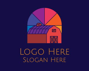 Colorful Farm Barn Logo