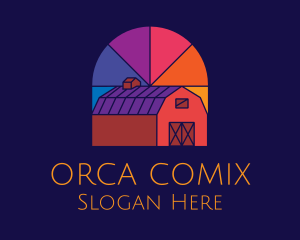 Colorful Farm Barn Logo