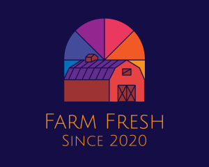 Colorful Farm Barn logo design