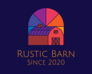 Colorful Farm Barn logo design