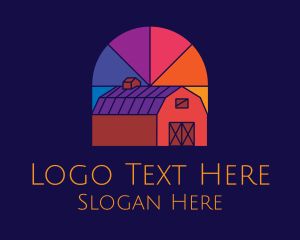 Colorful Farm Barn Logo