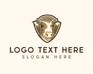 Bison - Cattle Cow Butcher logo design