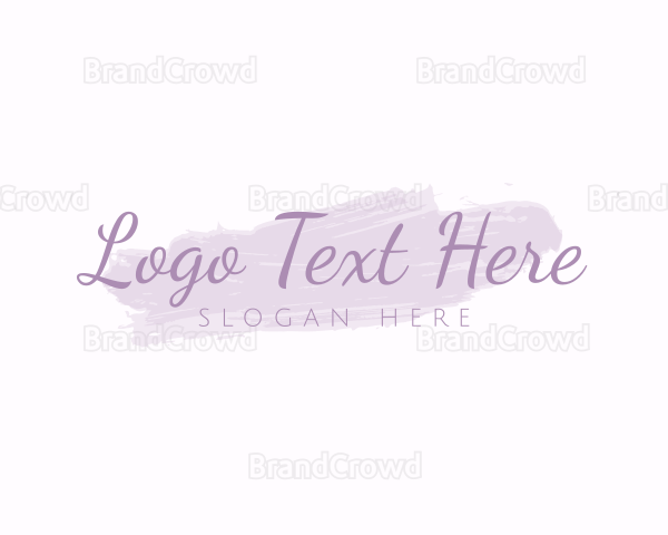 Classy Script Paintbrush Logo