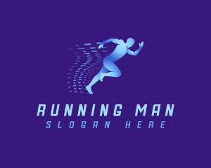Running Man Fitness logo design