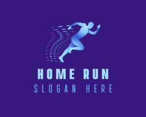 Running Man Fitness logo design