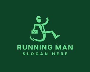 Running Business Man logo design