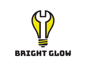 Bulb - Wrench Light Bulb logo design