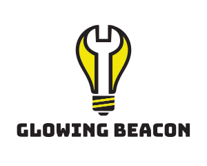 Light - Wrench Light Bulb logo design